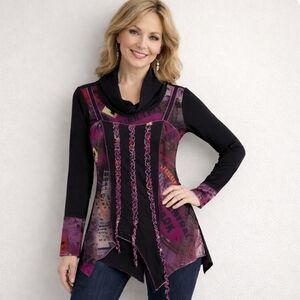Chagall | Boho Patchwork Tunic Blouse